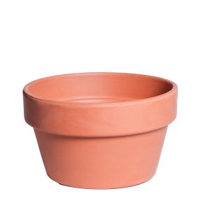 Maceta chata terracota