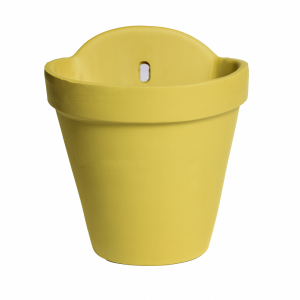 Maceta pared amarillo mate