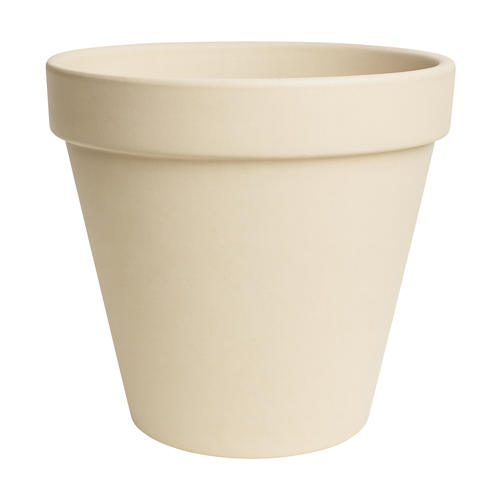 Maceta crema mate