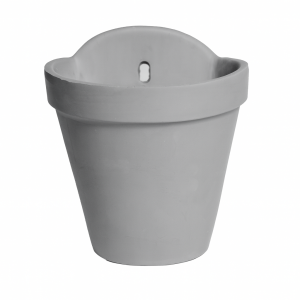 Maceta pared gris mate