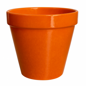 Maceta naranja selenio brillo
