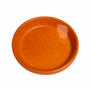 Plato naranja selenio brillo