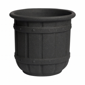 Cubo negro antracita mate