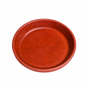 Plato rojo selenio brillo