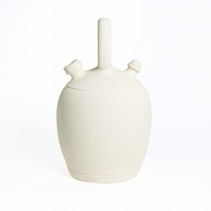 Botijo decorativo blanco hueso mate