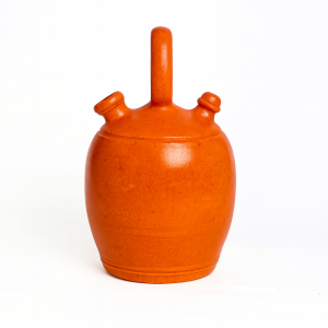 Botijo decorativo naranja selenio brillo