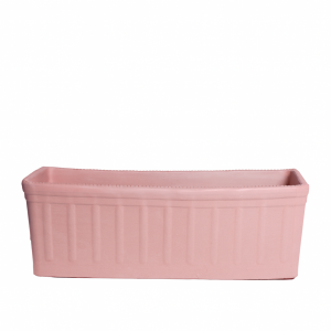 Jardinera rosa pastel mate