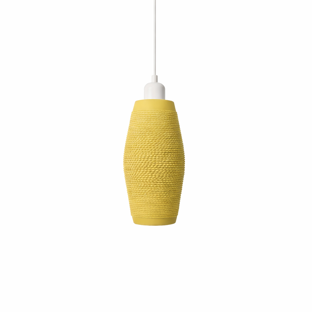 Lámpara diseño amarillo mate mod. 3