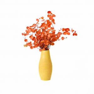 Florero diseño amarillo mate